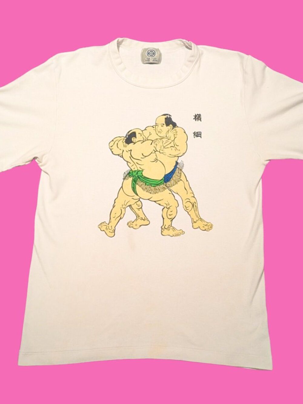 Sumo Wrestling T-Shirt Made in Japan Size L